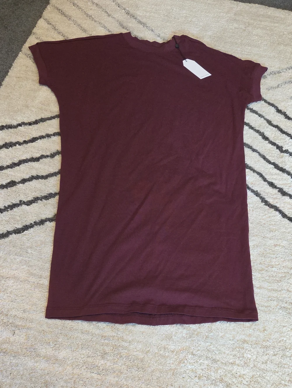 Universal Standard Burgundy Short Sleeve Midi Dress
